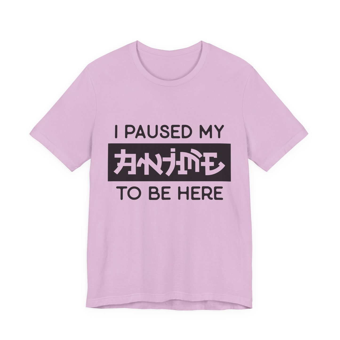 PAUSED ANIME, Unisex, Jersey, Short Sleeve Tee