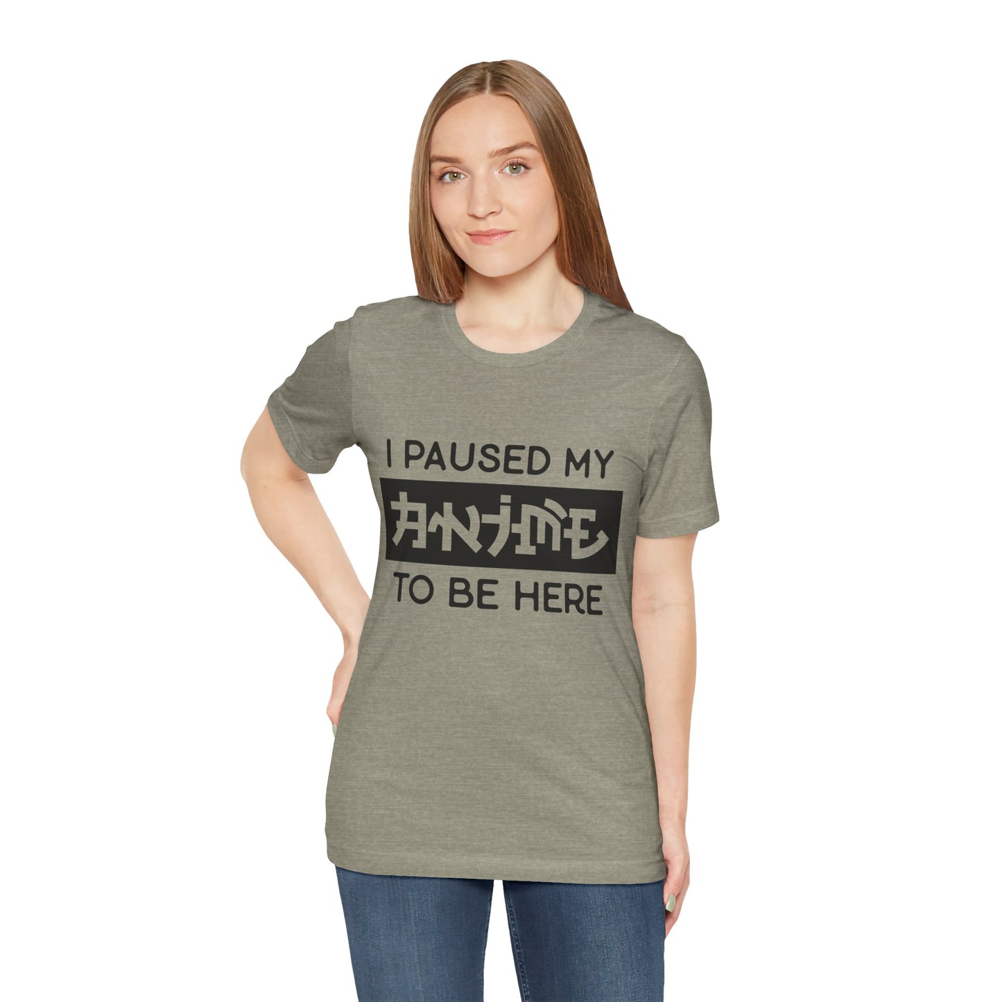 PAUSED ANIME, Unisex, Jersey, Short Sleeve Tee