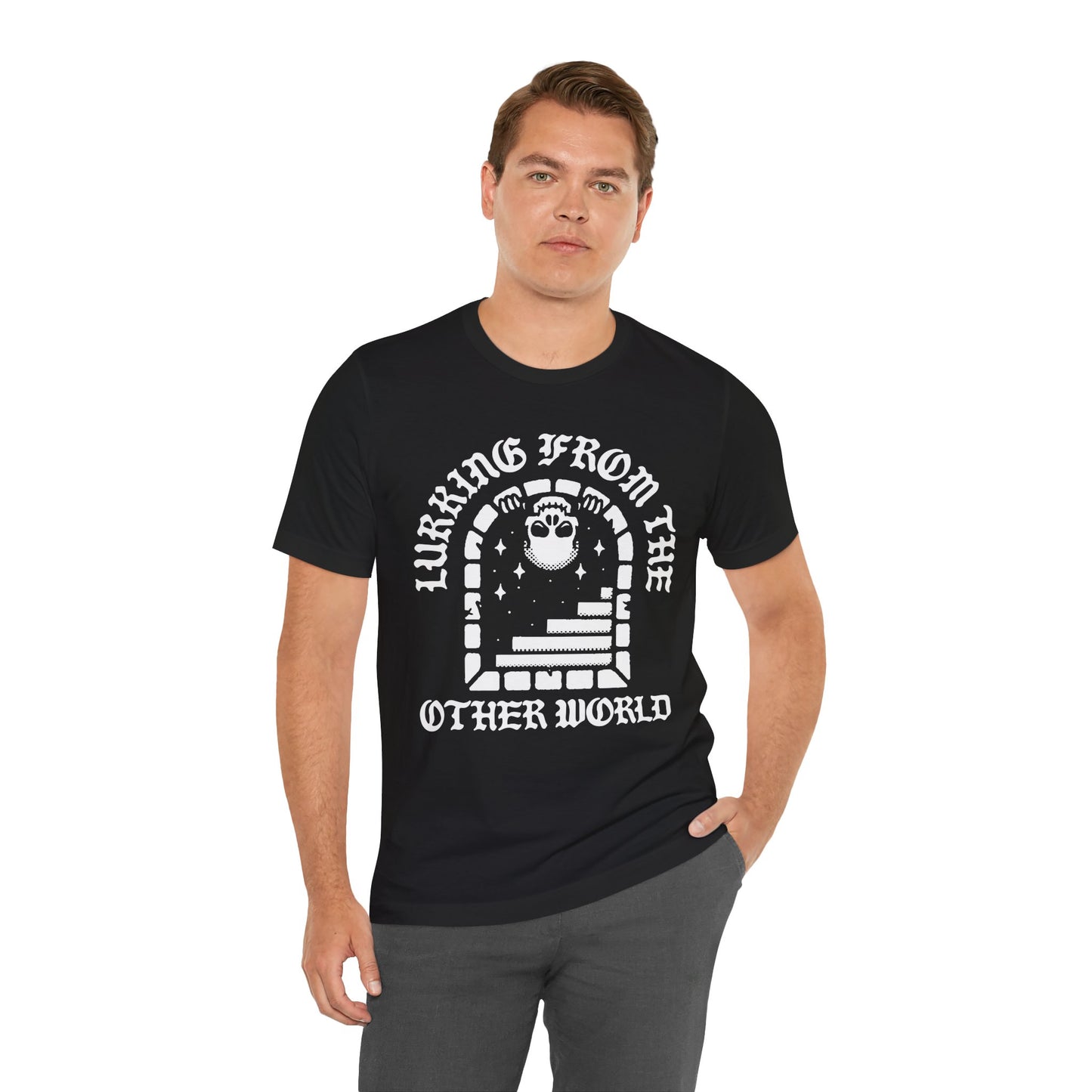 Lurking From The Other World, Unisex, Berry Pink, Jersey Short Sleeve Tee