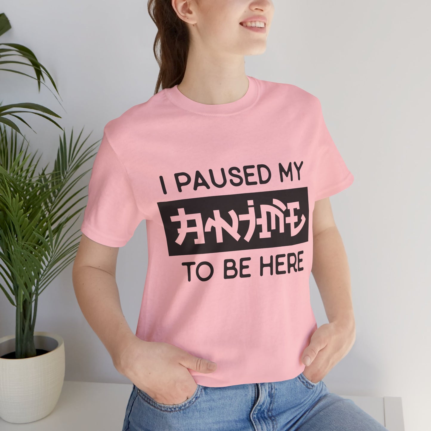 PAUSED ANIME, Unisex, Jersey, Short Sleeve Tee