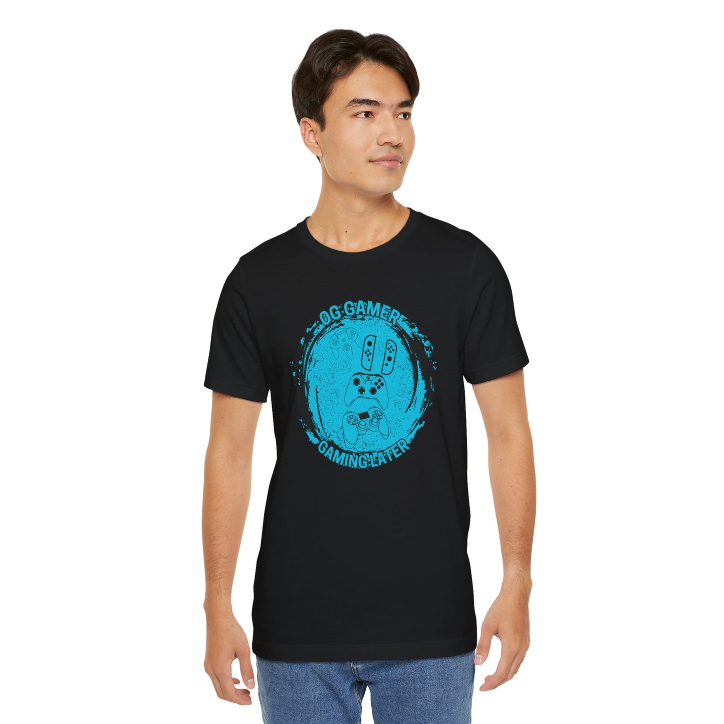OG GAMER, Unisex, Black Jersey Short Sleeve Tee