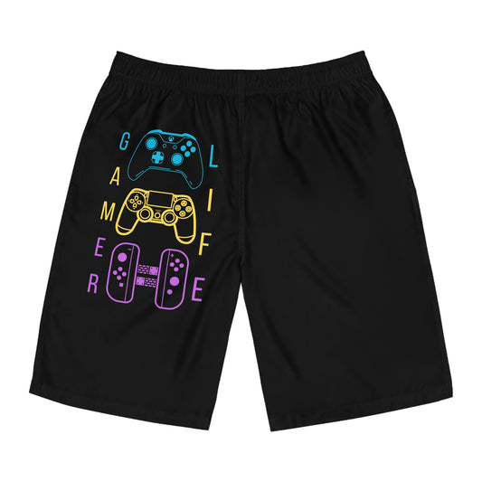 Gamer Life, Controllers Version, Men's Board Shorts