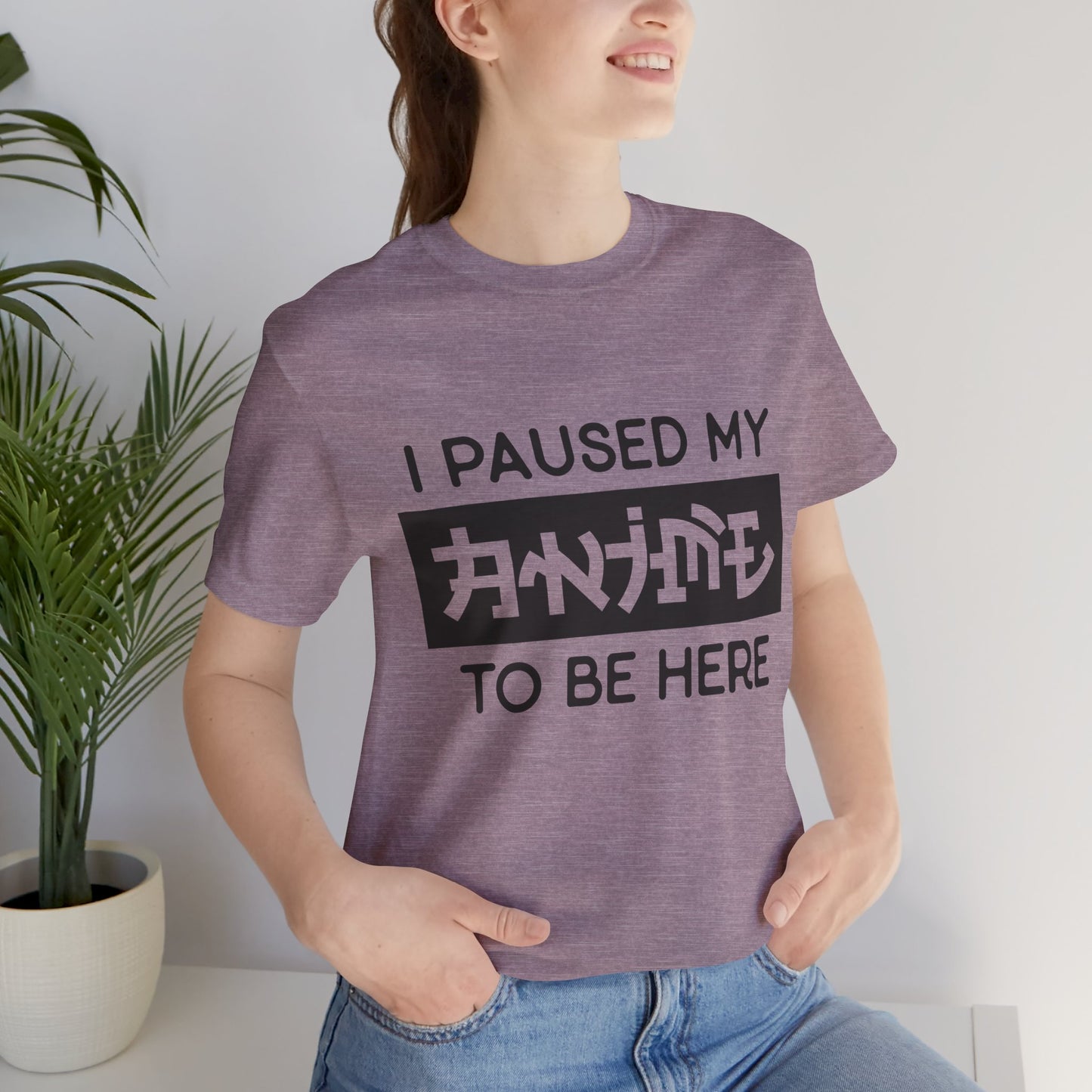 PAUSED ANIME, Unisex, Jersey, Short Sleeve Tee