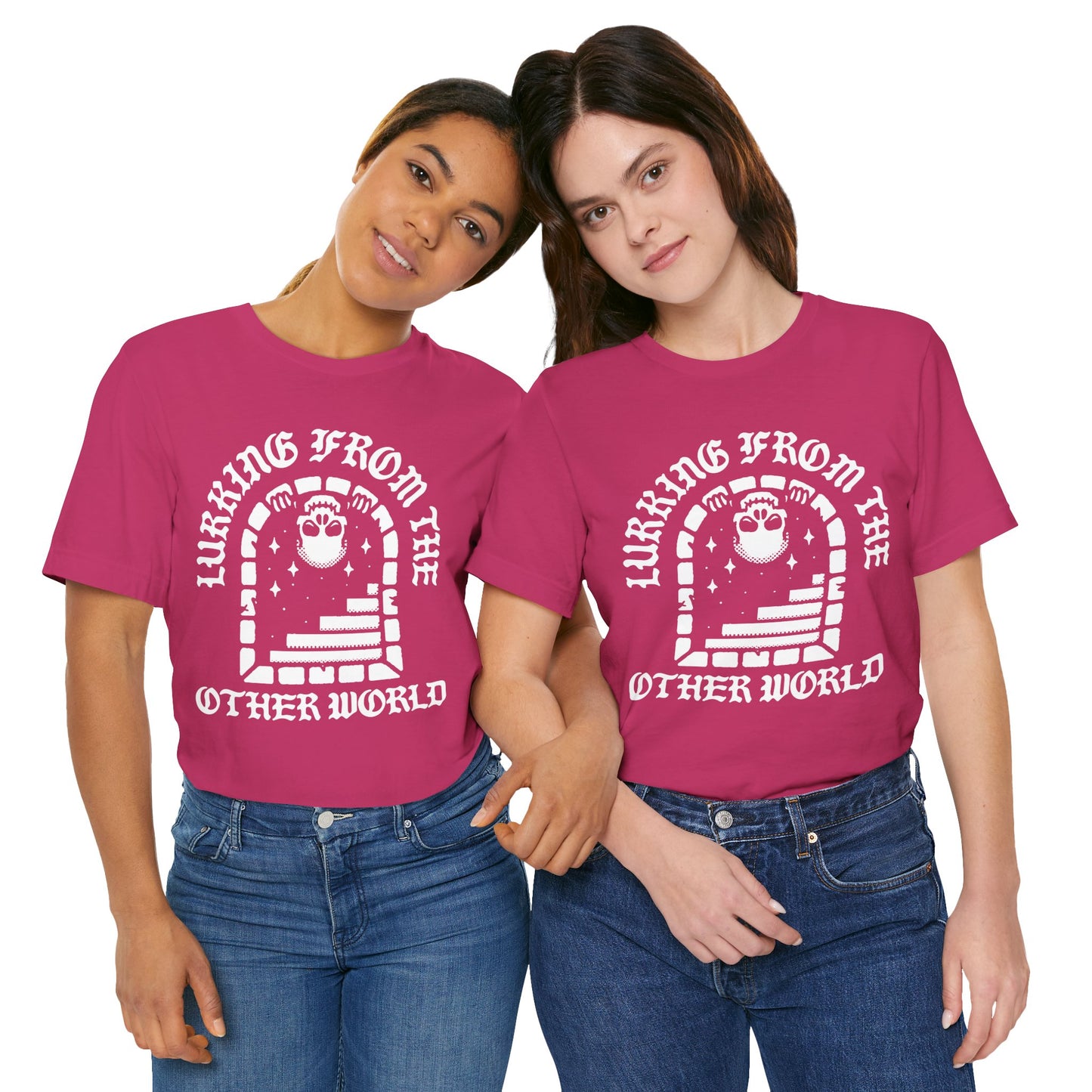 Lurking From The Other World, Unisex, Berry Pink, Jersey Short Sleeve Tee