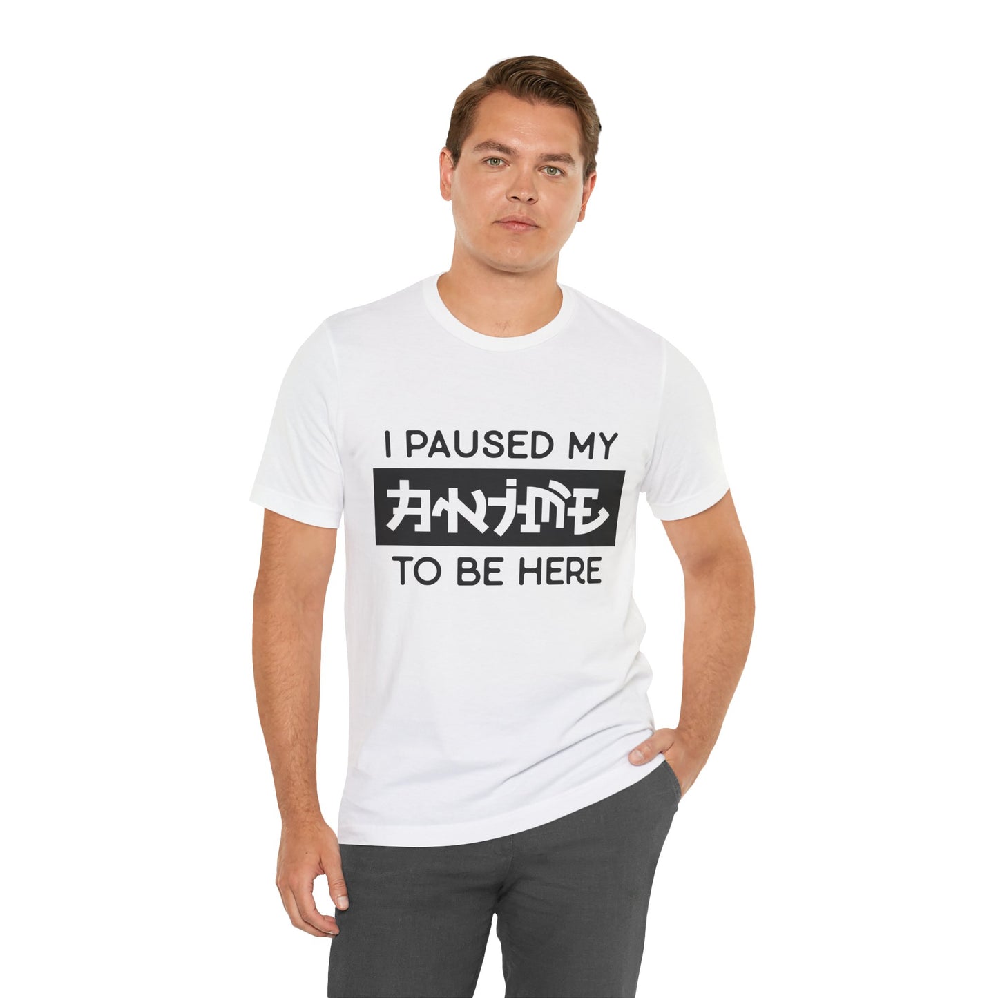 PAUSED ANIME, Unisex, Jersey, Short Sleeve Tee