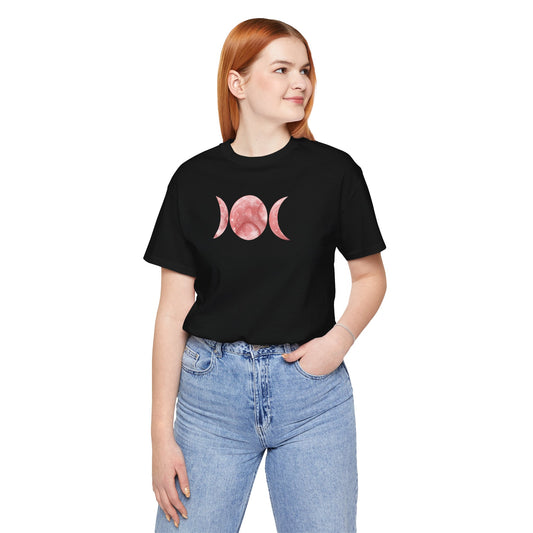 Triple Moon, with Moon Phases, Unisex, Short Sleeve Tee