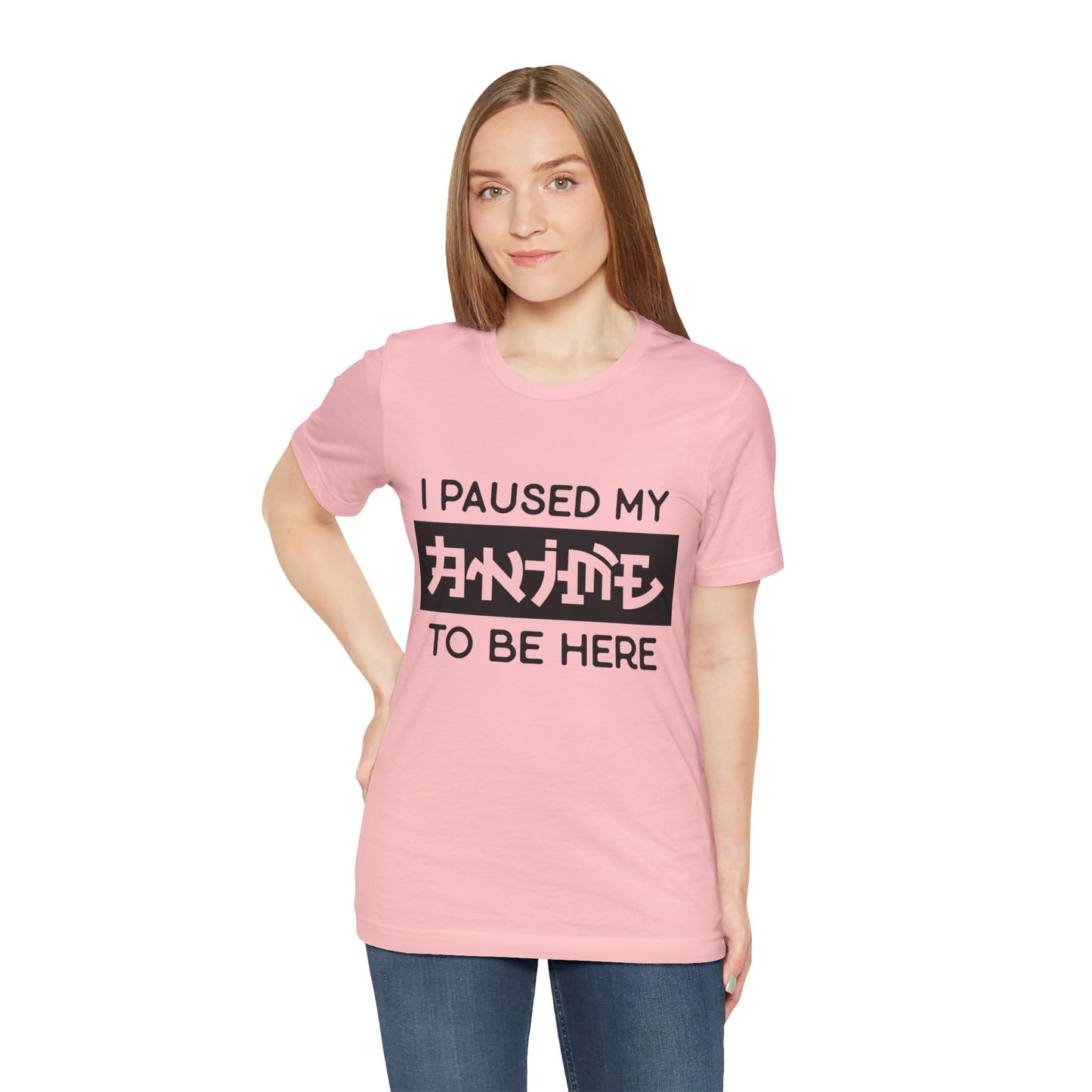 PAUSED ANIME, Unisex, Jersey, Short Sleeve Tee