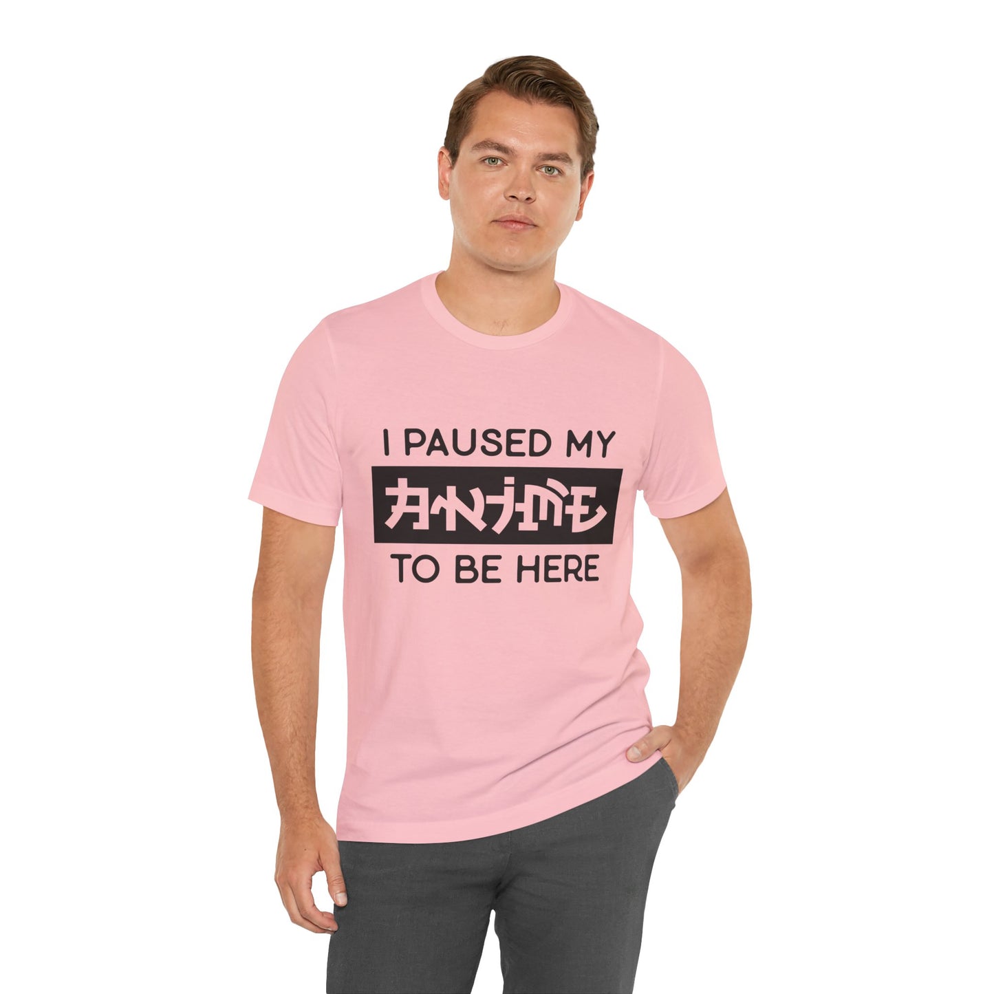PAUSED ANIME, Unisex, Jersey, Short Sleeve Tee