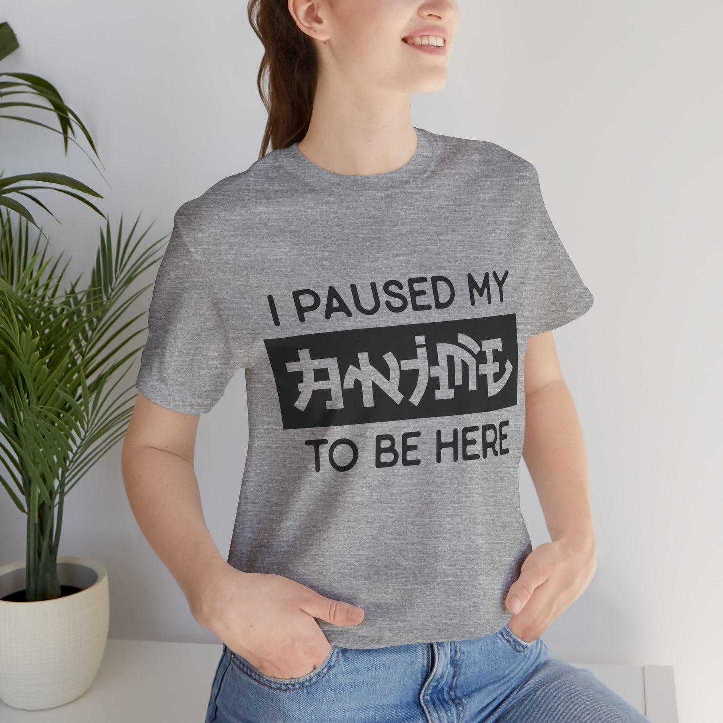 PAUSED ANIME, Unisex, Jersey, Short Sleeve Tee