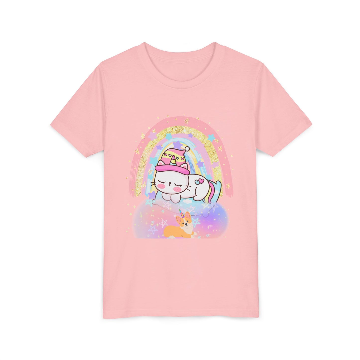 Unicorn Cat and Dog, Youth, Short Sleeve Tee
