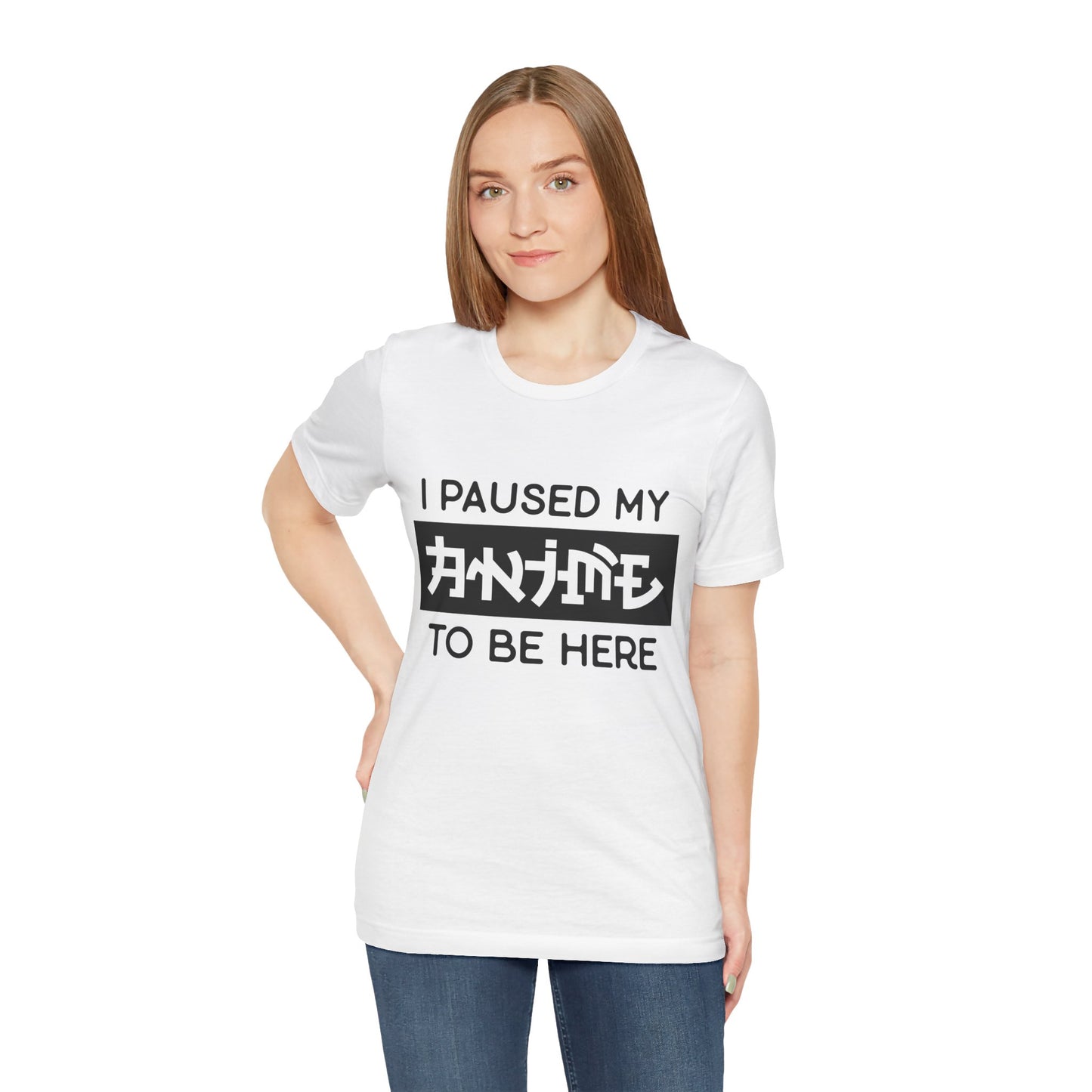 PAUSED ANIME, Unisex, Jersey, Short Sleeve Tee