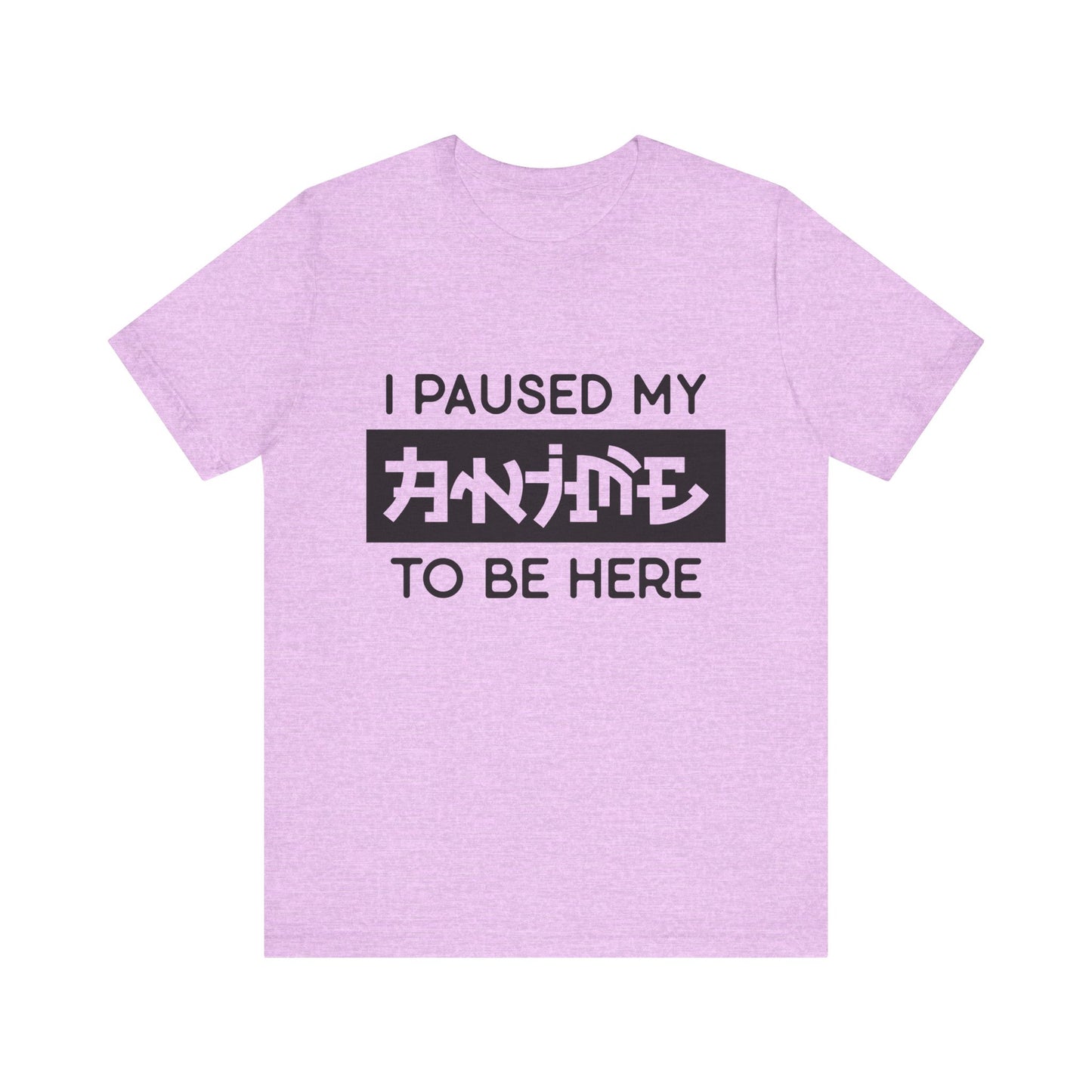 PAUSED ANIME, Unisex, Jersey, Short Sleeve Tee